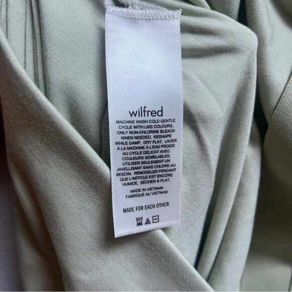 Wilfred Aritzia vespa ruche front slit midi skirt Sz L - Picture 9 of 10